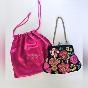 Vintage Laura Bradley 25th Anniversary Embroidered Small Purse